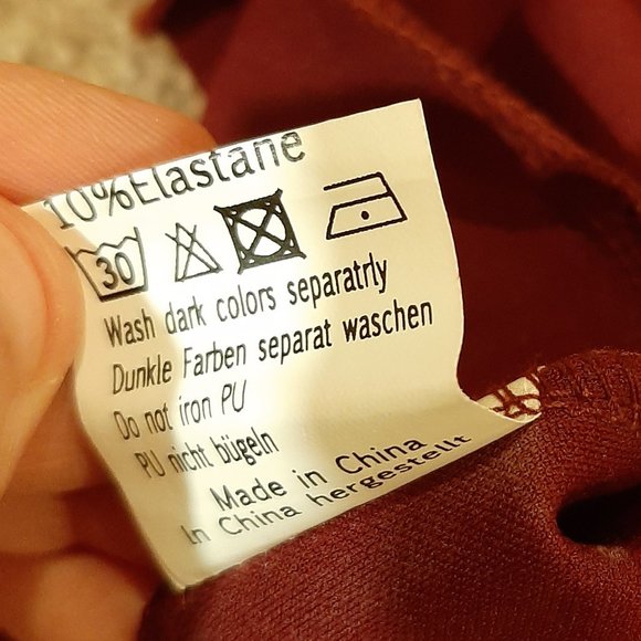 NWT Jasambac/Elensa Maroon Sparkly Evening Dress (Small) - Picture 11 of 11